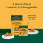 VAHDAM Organic Turmeric Ashwagandha Herbal Tea Bags, Caffeine Free, Gluten Free, 18 Count, Eco-Friendly Individually Wrapped