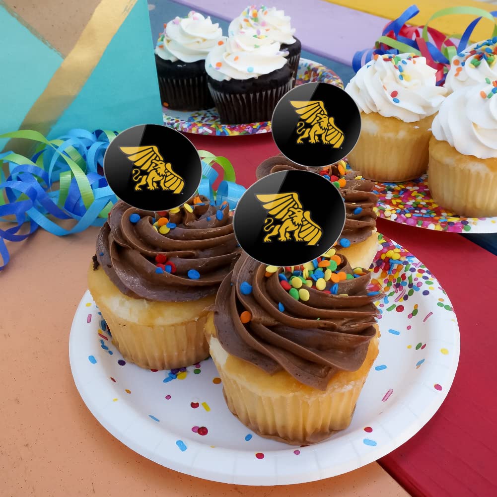 Missouri Western State University Secondary Logo Cupcake Picks Toppers Decoration Set Of 6