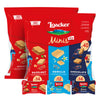 Loacker Minis Wafer Variety Pack - 30% Less Sugar - Top-High Standardssorted Cream Filled Wafer Cookies - Mix Of Hazelnut  Chocolate And Vanilla Crispy Wafers - Non-Gmo - Sustainably - Pouch (X2) 0.35Oz  80 Individually Wrapped Snack Packs