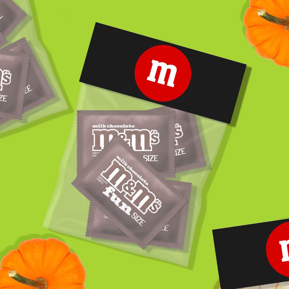 M&M'S Milk Chocolate Fun Size Candy Bag, 10.53Oz Bulk Candy Bag