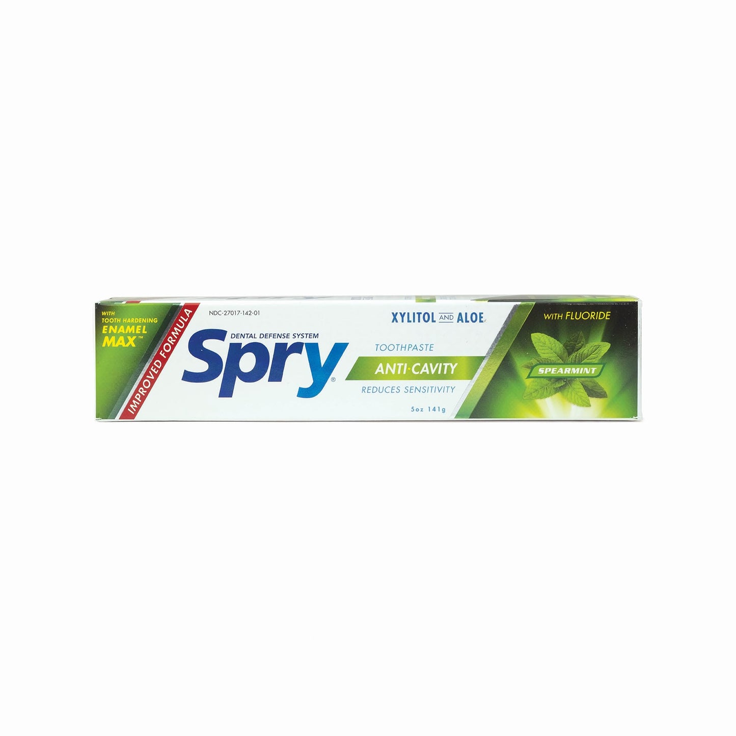 Spry Xylitol Toothpaste With Fluoride, Natural Spearmint, Anti-Cavity, 5 Oz (3 Pack)