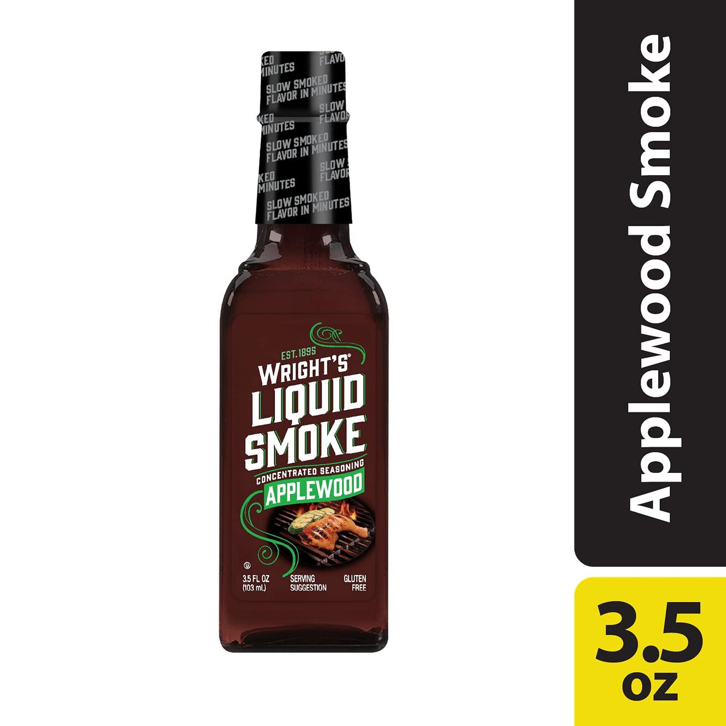 Wright'S Liquid Smoke, Applewood, 3.5 Ounce (Pack Of 12)