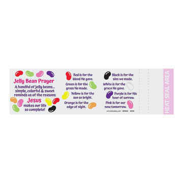 2 1/4'' Jelly Bean Prayer Bracelet-Filled Plastic Easter Eggs, 24 Pieces