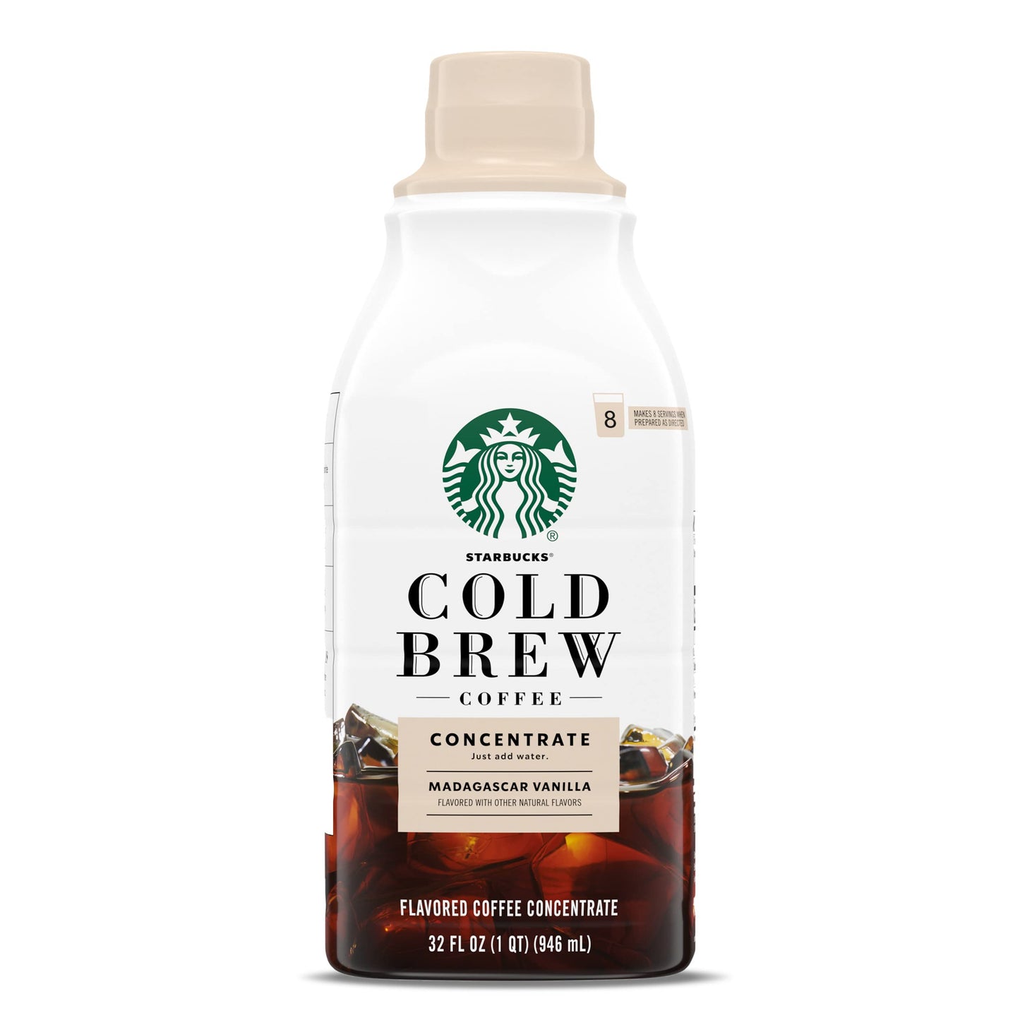 STARBUCKS Cold Brew Concentrate - Multi Serve 32oz Madagascar Vanilla (6 case)