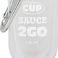 By The Cup Sauce 2 Go Keychains 1.69 Fluid Ounce And 1 Fluid Ounce Empty Mini Sauce Bottles (Sauce Not Included)