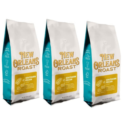 New Orleans Roast - Southern Pecan Ground Coffee, 12 Oz (Pack of 3)