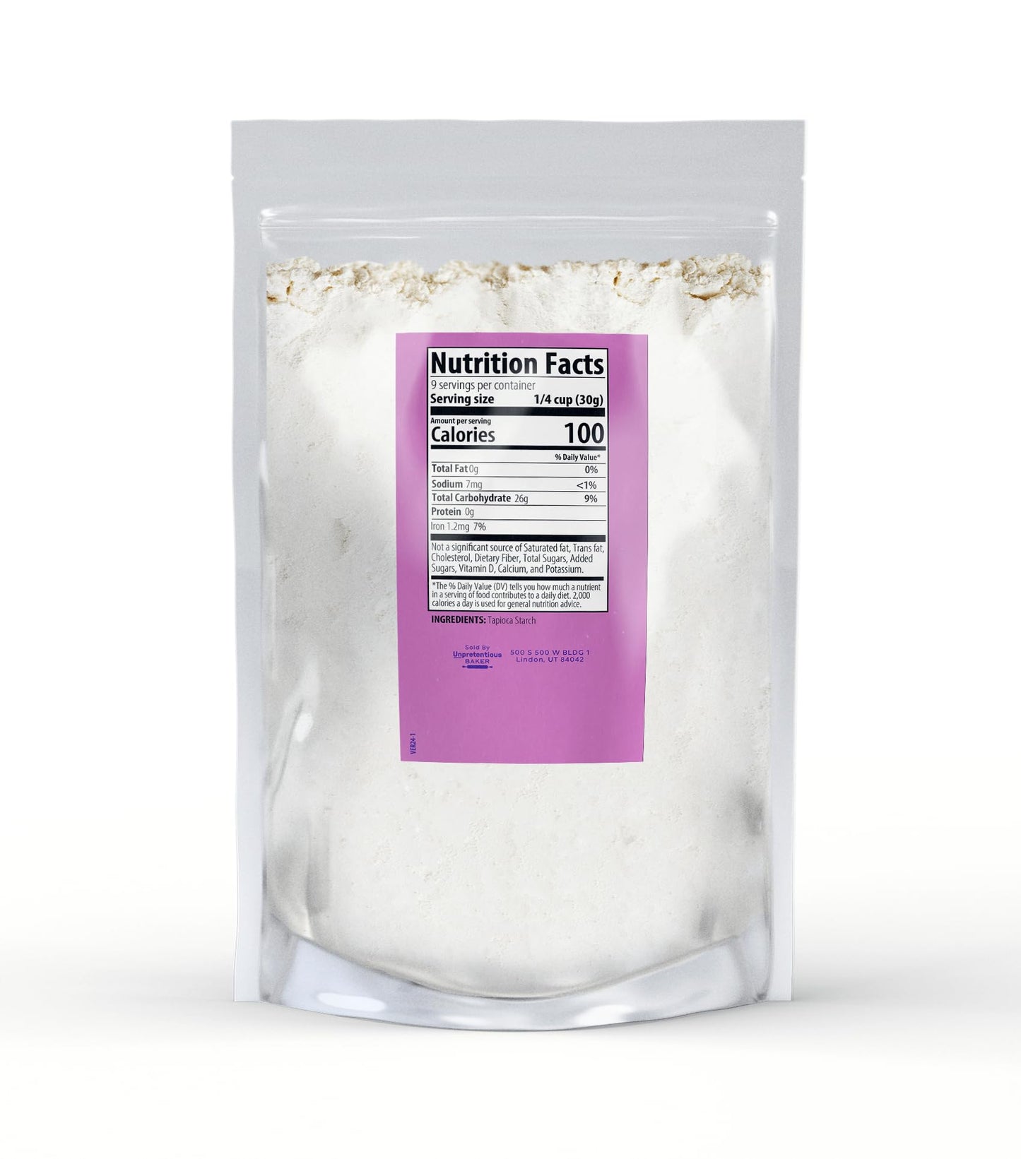 Tapioca Starch By Unpretentious Baker, 10 oz, Vegan & Gluten-Free, Cornstarch Replacement