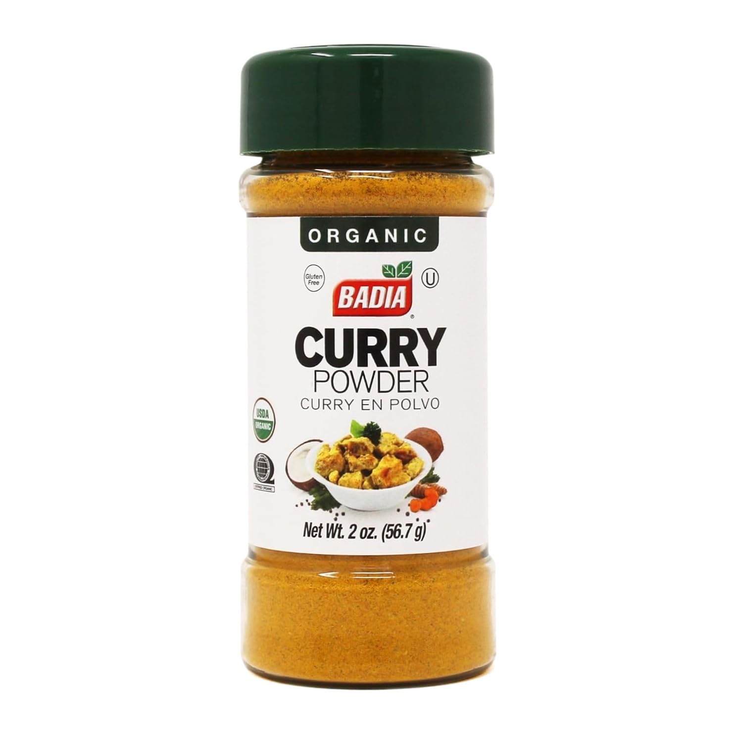 Badia Organic Curry Powder  2 oz - Aromatic & Flavorful Blend of Spices for Cooking  Seasoning & Marinades