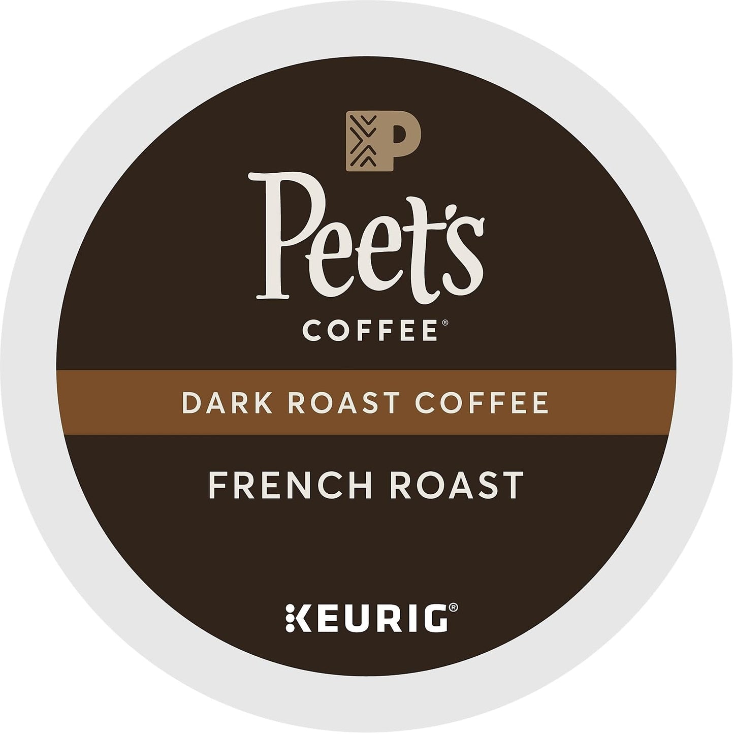 Peets Coffee French Roast, Dark Roast, 22 Count Single Serve K-Cup Coffee Pods for Keurig Coffee Maker