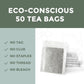 Fescha Organic Decaf Green Tea Bags, 2024 New Enhanced Organic Green Tea Decaffeinated, Usda Certified, Iced & Hot Tea, 50 Count