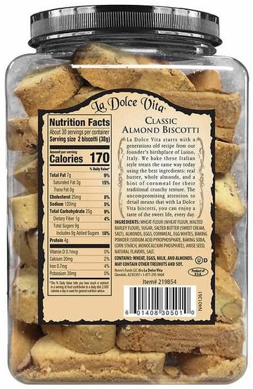 La Dolc'E Vit'A Classic Italian Biscotti, 40 Oz