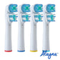 Replacement Brush Heads Compatible With Oral B- Double Clean Design, Pack Of 16 Generic Electric Toothbrush Replacement Heads- F