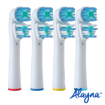 Replacement Brush Heads Compatible With Oral B- Double Clean Design, Pack Of 16 Generic Electric Toothbrush Replacement Heads- F