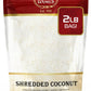 Spicy World Shredded Coconut Powder, Unsweetened, 1.5 Pound Bulk Bag, Finely Shredded, Great for Baking and Smoothies