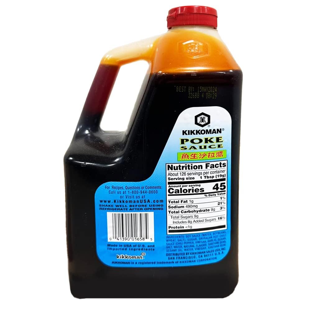 Kikkoman Poke Sauce, Simply Pour & Mix, 5.25 Lbs