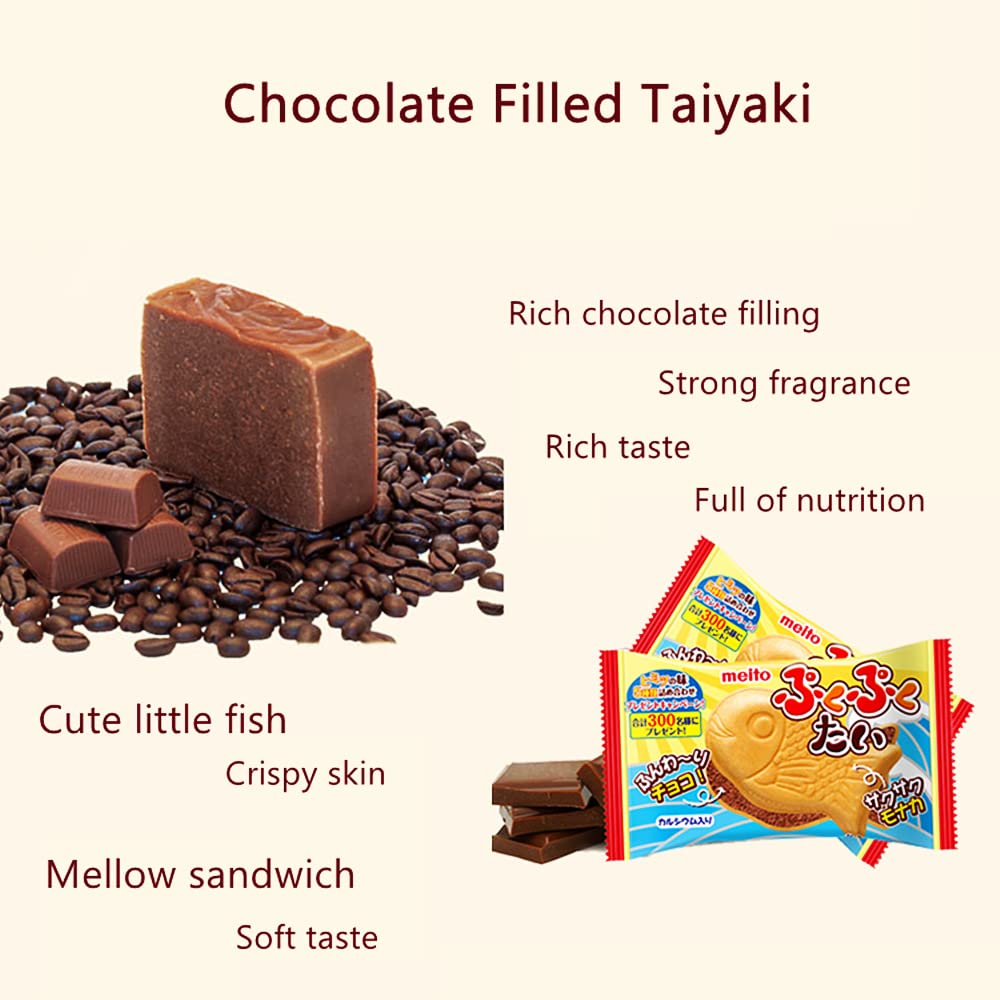 Taiyaki, Original Flavor, Japanese Sweets Wagashi, Traditional Asian Dessert Snacks, Suitable For Afternoon Tea & Daily Snack, 0