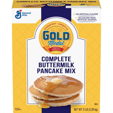 Gold Medal Complete Buttermilk Pancake Mix, 5 Pound (Pack of 6)