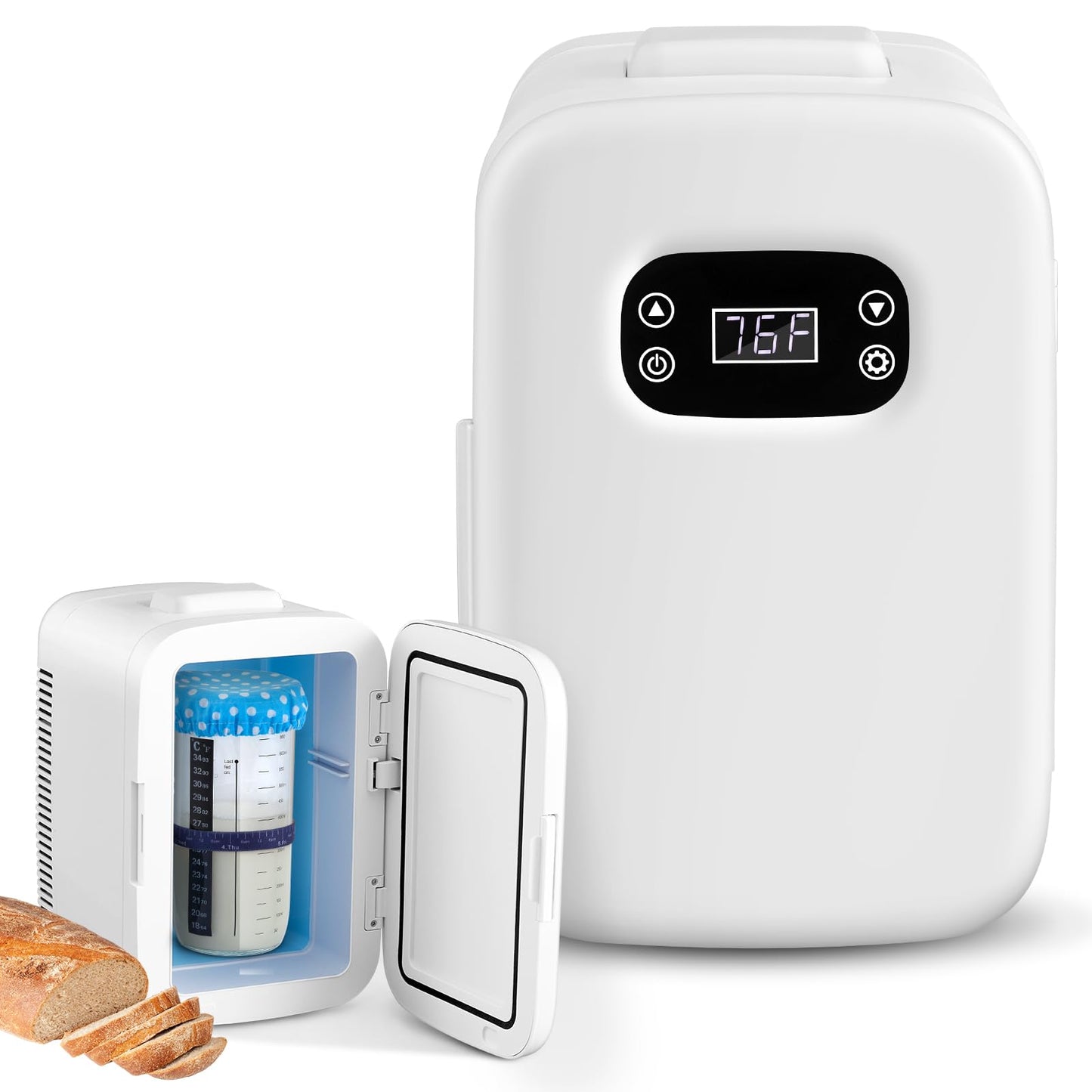 VIHOSE Sourdough Starter Warmer with Dual-core Temperature Control, Adjustable up to 149?, Large 2 Layer Design
