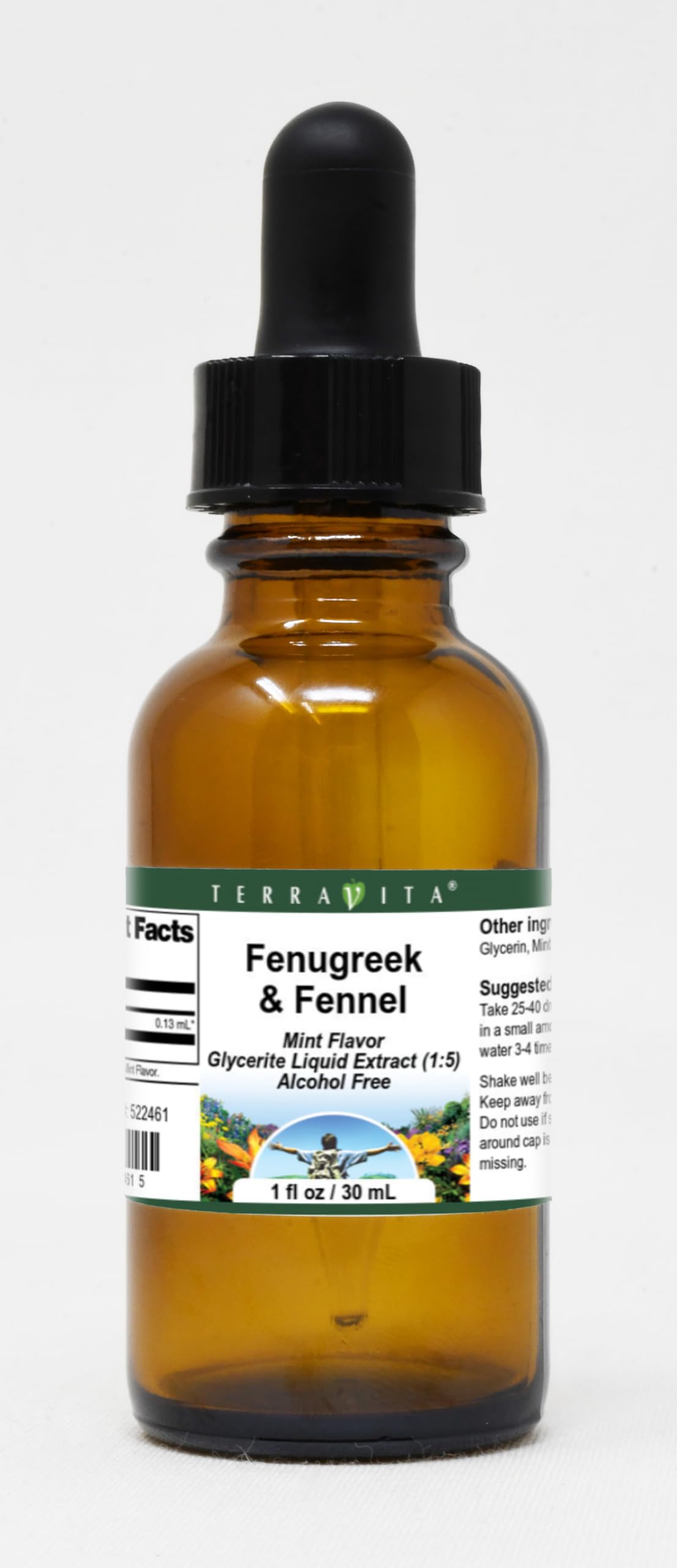 Fenugreek & Fennel Glycerite Liquid Extract (1:5) - Mint Flavored (1 oz, ZIN: 522461)