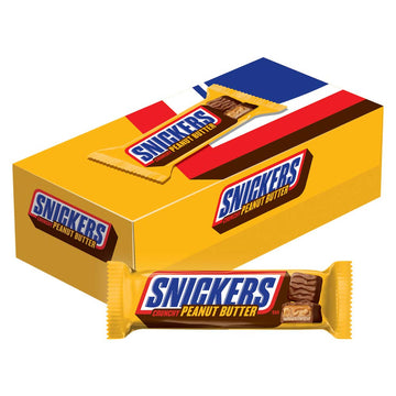 Snickers Peanut Butter Squared Singles Size Chocolate Candy Bars 1.78-Ounce Bar 18-Count Box, Multi