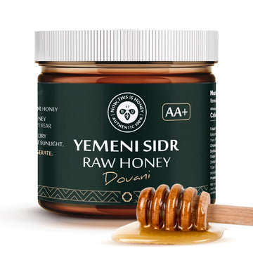 Raw Yemeni Sidr Honey Grade AA+ Royal Premium Honey, Unpasteurized, and Unfiltered - Authentic Douani Sidr Honey