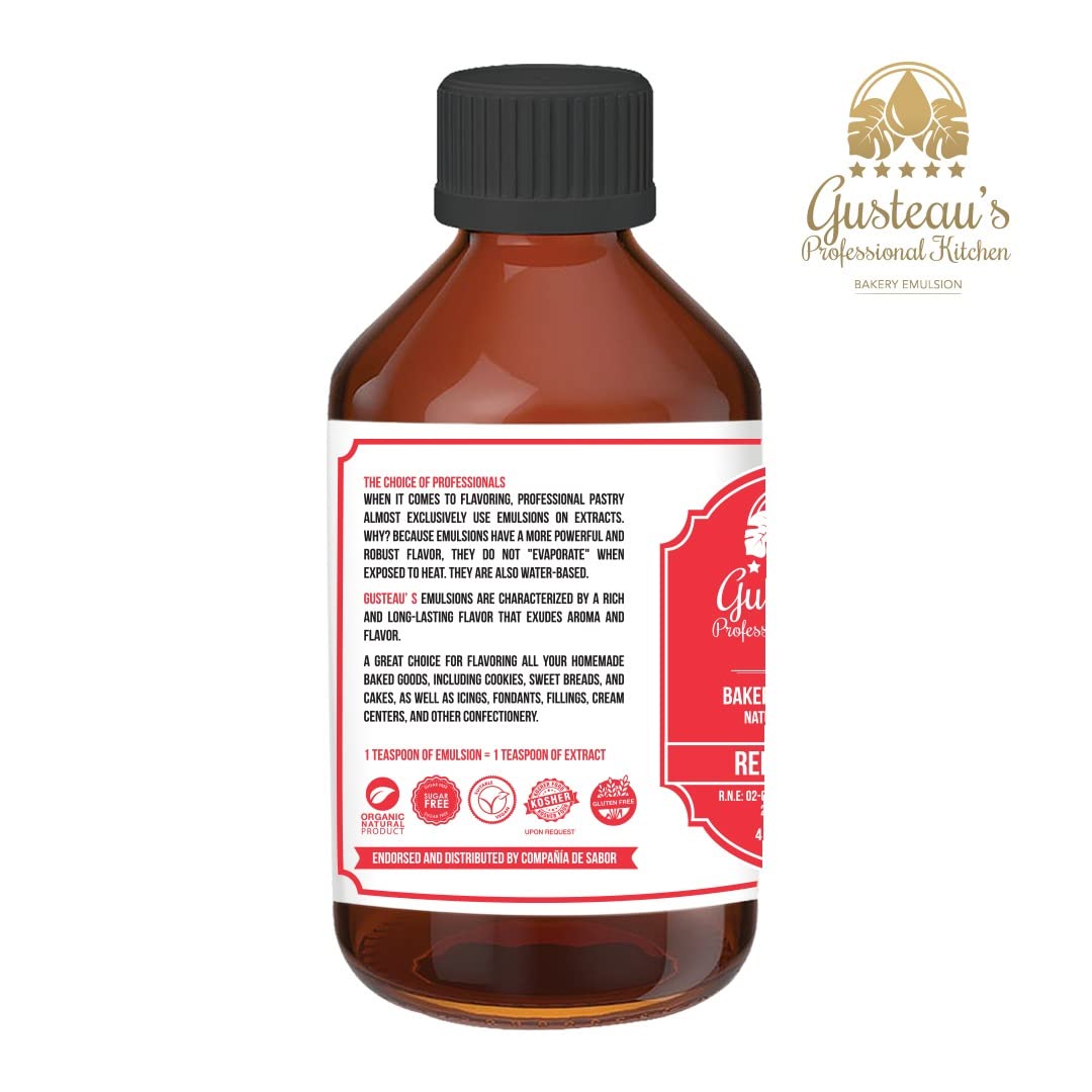 GUSTEAU’S Red Velvet Flavor Bakery Emulsion, 4 fl oz (100ml)