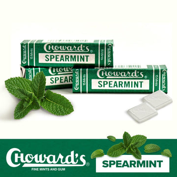 3 Pack Chowards Spearmint Mints - C Howard'S Old Fashion Mints 3 Pack - Nostalgia Candy