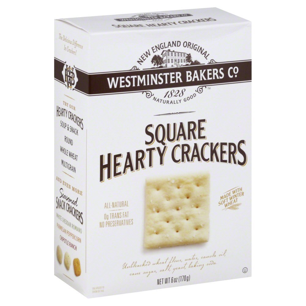 Square Letters Cracker Westminster Hearty Square Crackers - 6 Oz Box – Groceryeshop