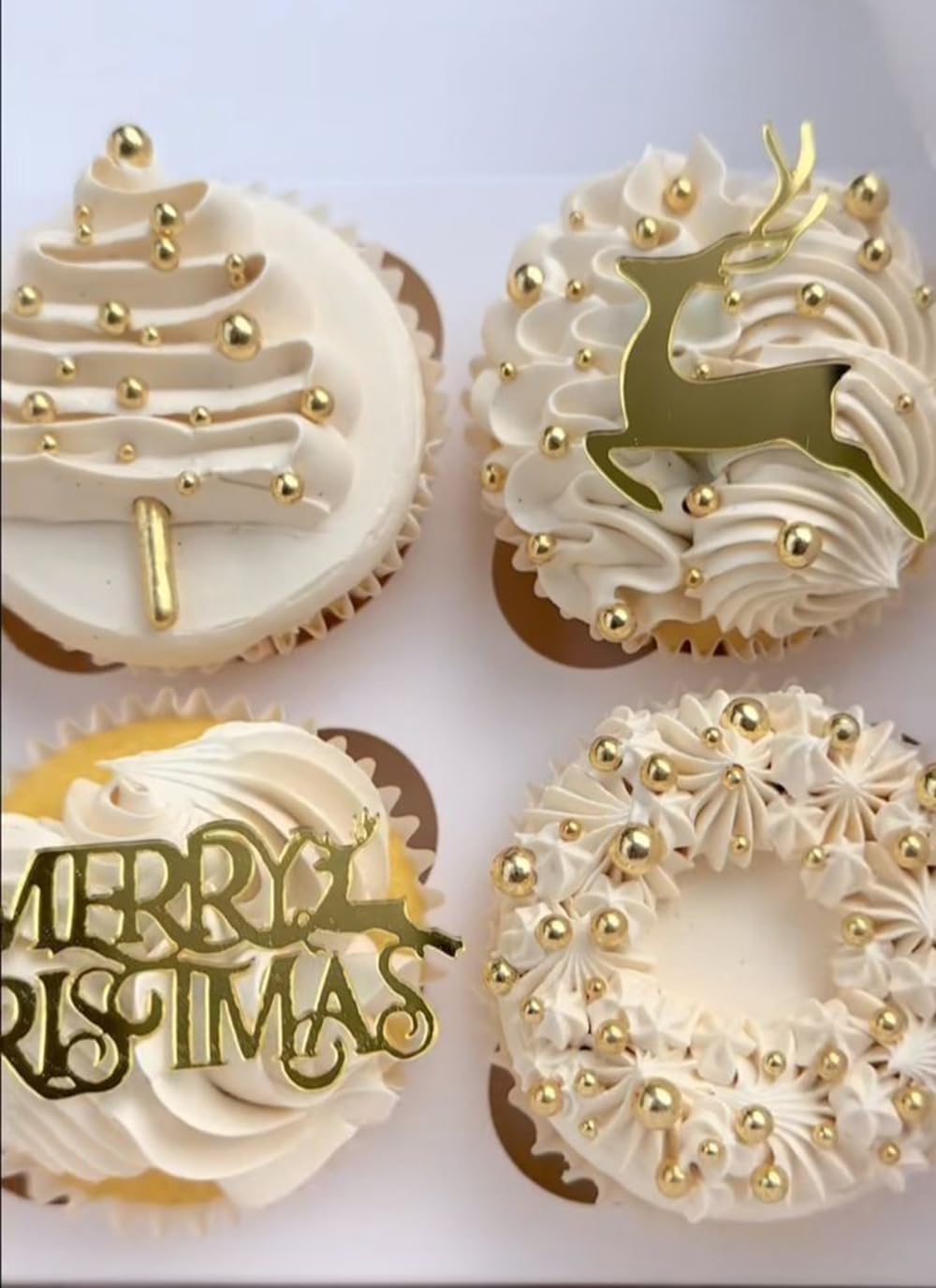 4 In 1 Super Gold Pearl Sugar Sprinkles 6 Oz, 4 Sizes Candy Pearls Ideal For Baking, Cake And Cupcake Toppers, Cookie Decoration