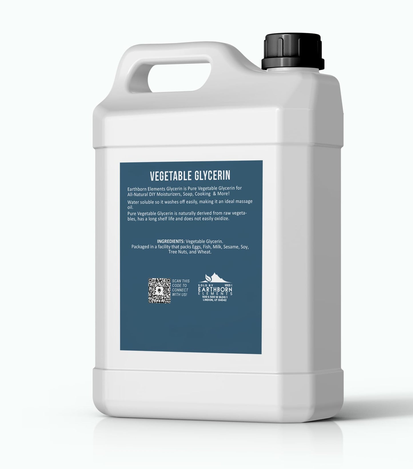 Earthborn Elements Vegetable Glycerin, Pure & Undiluted, 1 Gallon, 128 Fl Oz