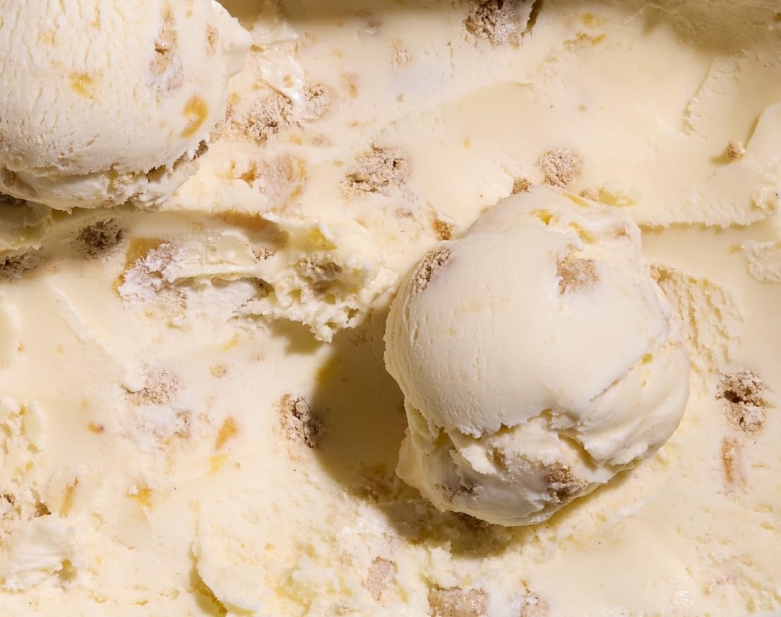 Alecs Brown Butter Peach Cobbler Organic Ice Cream - Grassfed, Regenerative A2 Dairy, 14 oz