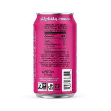 Culture Pop Black Cherry Probiotic Soda, Low Sugar Sparkling Juice Alternative, Non-GMO, Gluten-Free, 12 Fl Oz (Pack of 12)
