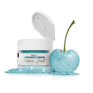 Bakell - Teal Tinker Dust (5g, 1x Jar) Edible Glitter for Food, Desserts, and Beverages!