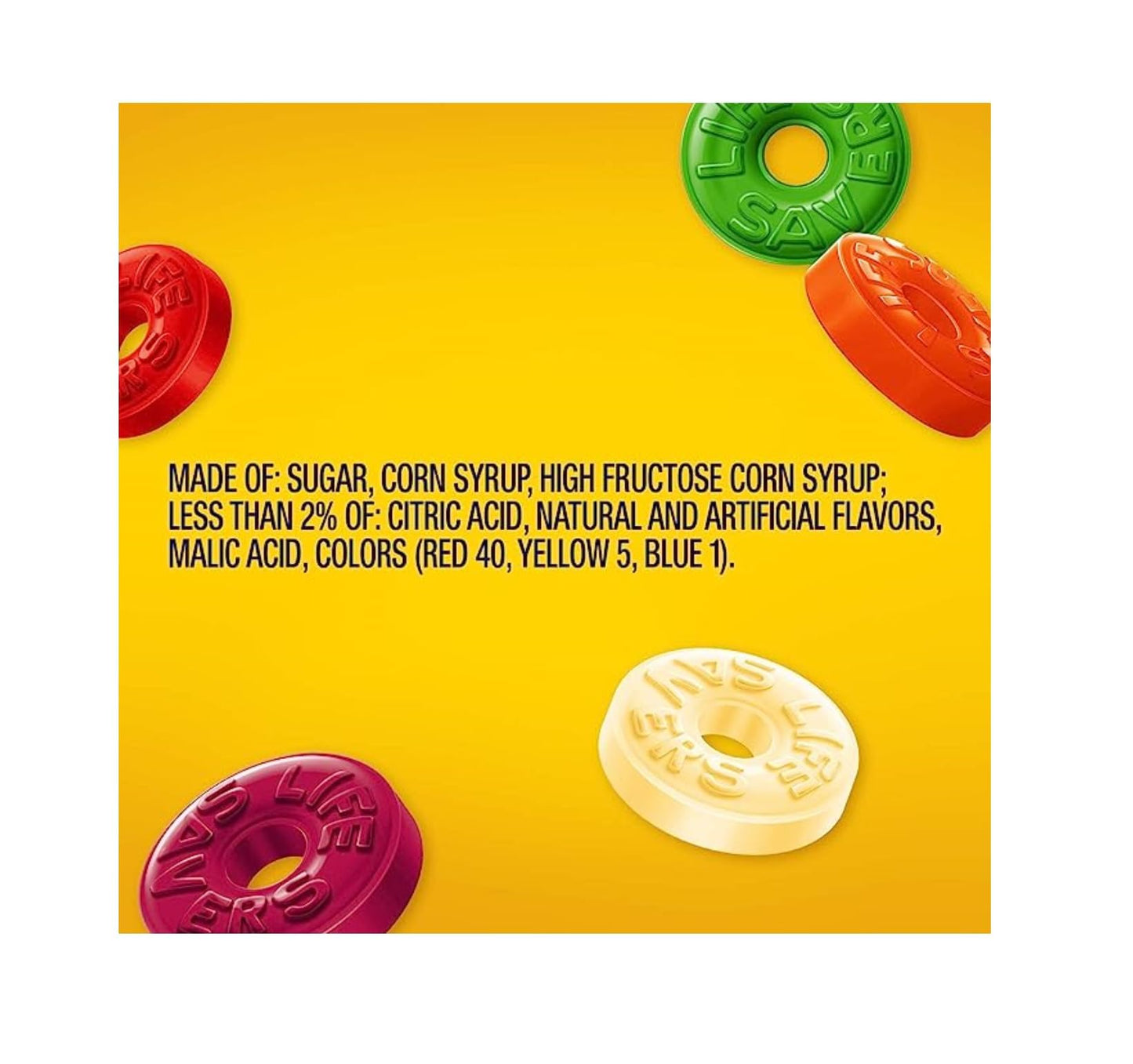 Life Savers Hard Candy Fruit Variety Bags - Pack of 2 - Sharing Size - Individually Wrapped - 22.4 x 7.6 x 25.4 cm