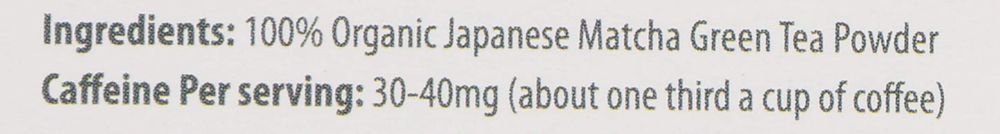 Jade Leaf Matcha Organic Ceremonial Grade Japanese Matcha 7 Count, 7 Gr