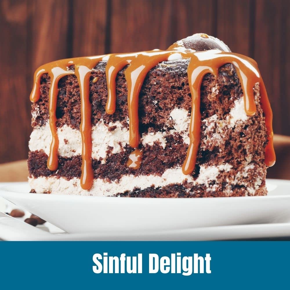 Door County Coffee - Sinful Delight Decaf, Chocolate, Vanilla, Caramel And Hazelnut Flavored Ground Coffee - Medium Roast, 283G