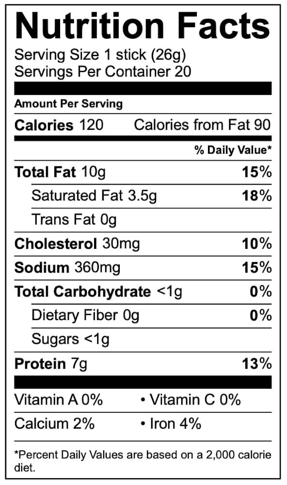 CATTLEMANS CUT Angus Beef Sticks, 0.9 Ounce (Pack of 20)