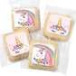 Unicorn Cookies Individually Wrapped Bulk For Kids Theme Birthday Party Favors 24 Pack Bulk For Kids Party Sugar Cookie Rainbow