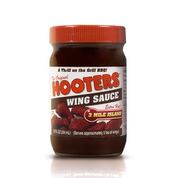 Hooters Wing Sauce, 3 Mile Island, 12 Ounce (Pack Of 6)