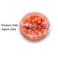 Weraru Edible Orange Pearl Sugar Sprinkles Candy Mixing Size Baking Edible Cake Decorations Cupcake Toppers Cookie Decorating Ce
