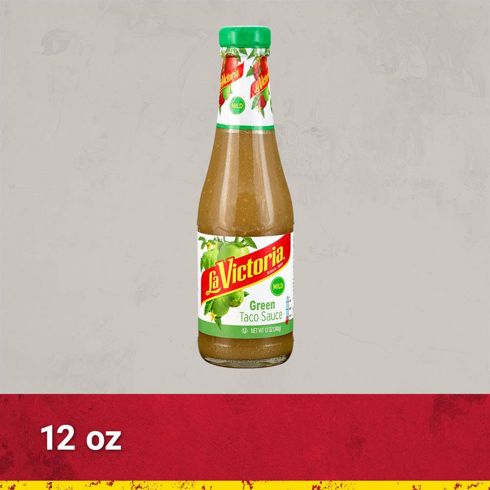 La Victoria Green Taco Sauce, Mild, 12 oz, Model 072101011353