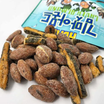 [Official Gilim Hbaf] Korean Seasoned Laver Almonds Nut Snack | Kids, School, Office, Trip Snack | Pre-Workout Snack | Asian Sna