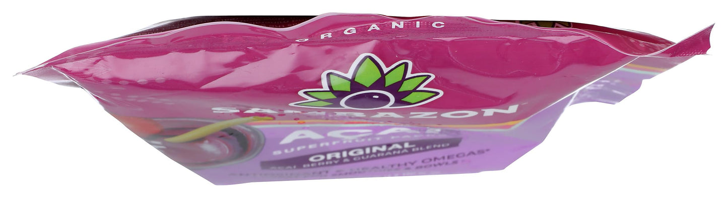 Sambazon Acai Berry and Guarana Smoothie Superfruit Pack, 14.1 Ounce, 4 Count