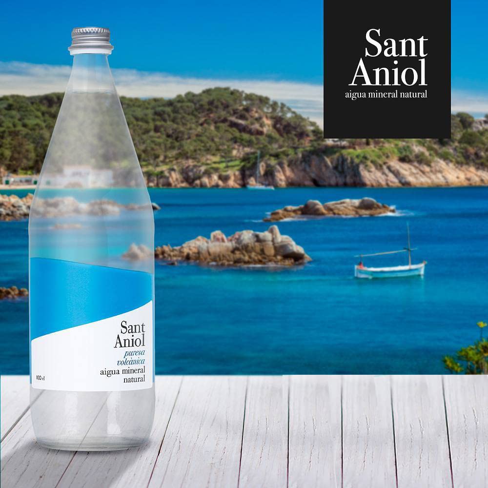 Sant Aniol Natural Mineral Water, 750 ml, 15 Glass Bottles, 25.36 Fl Oz per Pack