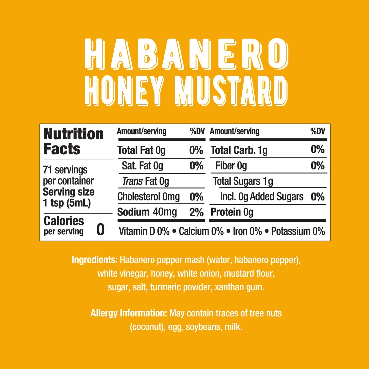 Melindas Habanero Honey Mustard - Gourmet Hot Honey Mustard Sauce - Habanero Hot Sauce With Fresh Ingredients, Habanero Peppers,