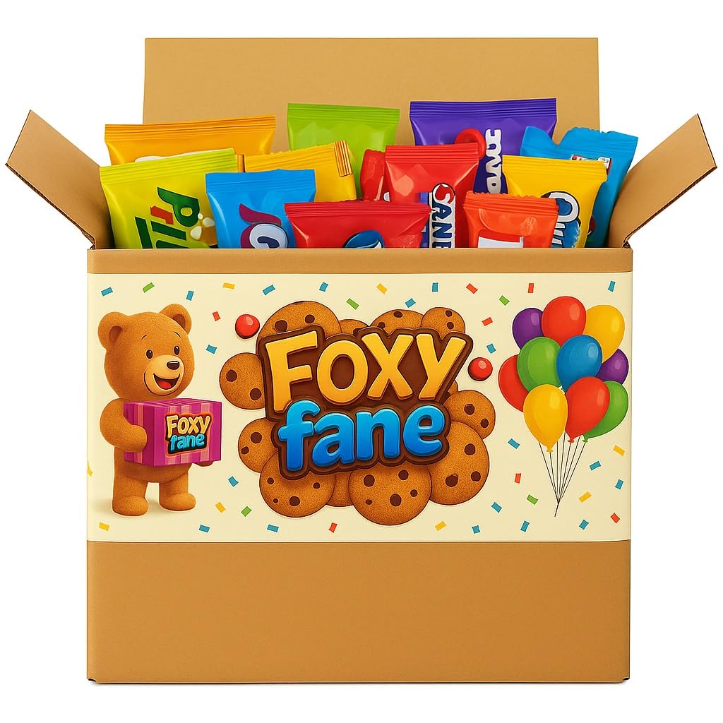 Foxy Fane Holiday Gift Box - Variety Pack of 30 Healthy Snacks &