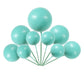 ZHUOWEISM 24 PCS Foam Ball Cupcake Toppers, Lake Blue, DIY Mini Balloon Cake Decorations for Baby Showers, Birthdays, Weddings