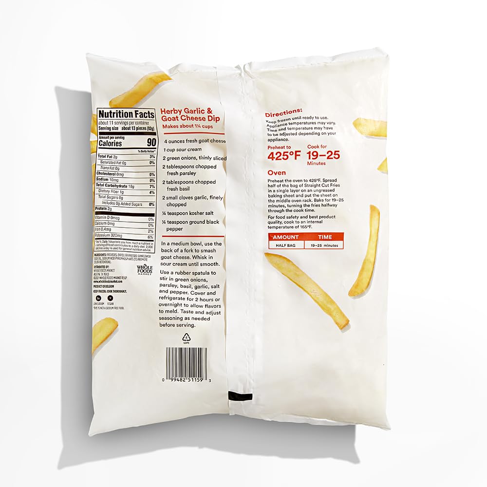 365 by Whole Foods Market, Straight Cut Fries, 32 Ounce