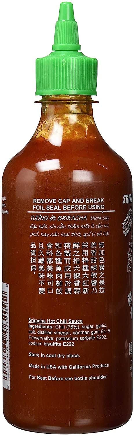 Huy Fong Sriracha Hot Chili Sauce, 17 oz Bottles, 2 pk