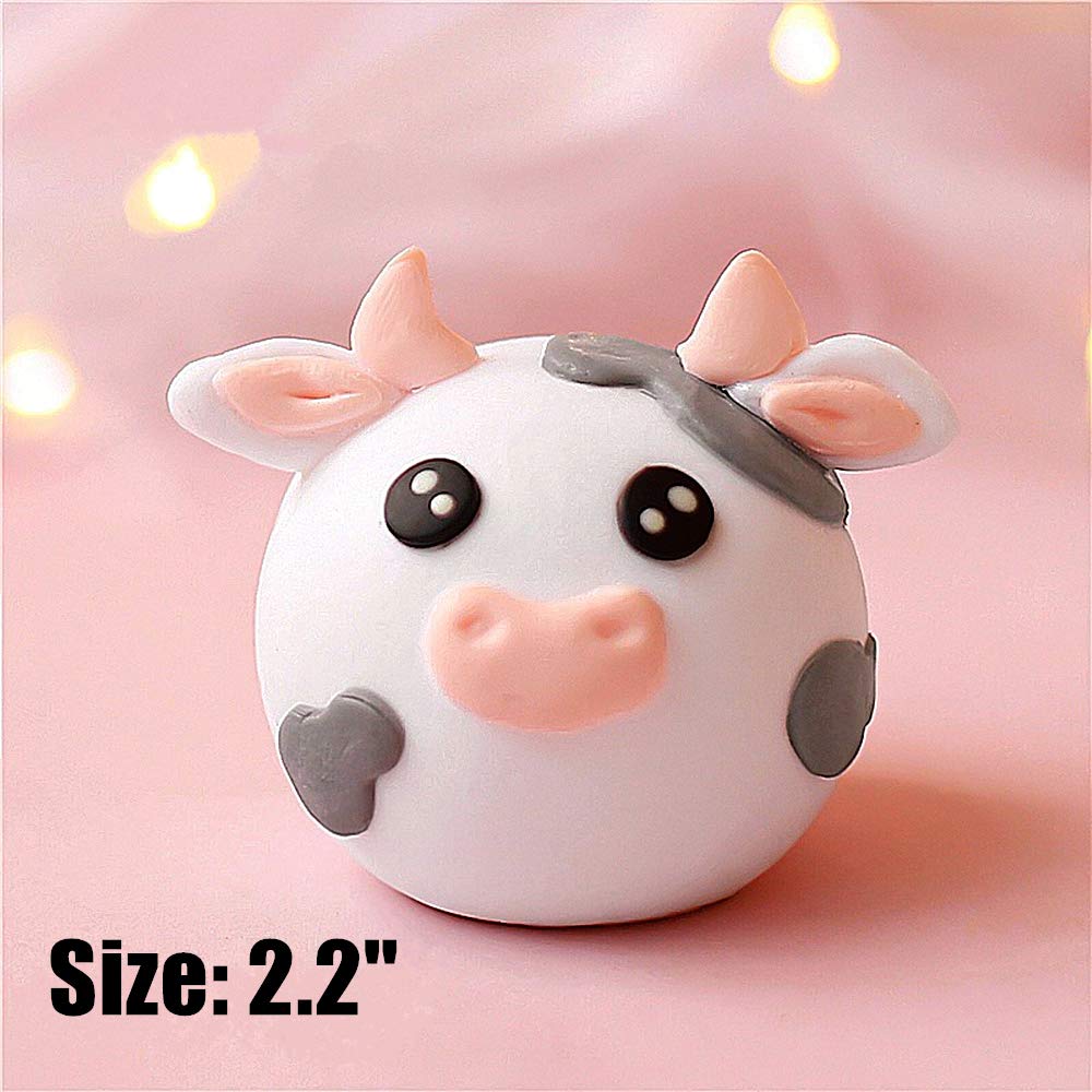 Jevenis Cute Cow Cake Decoration Farm Animal Birthday Cow Cake Topper For Baby Shower Party Decorations